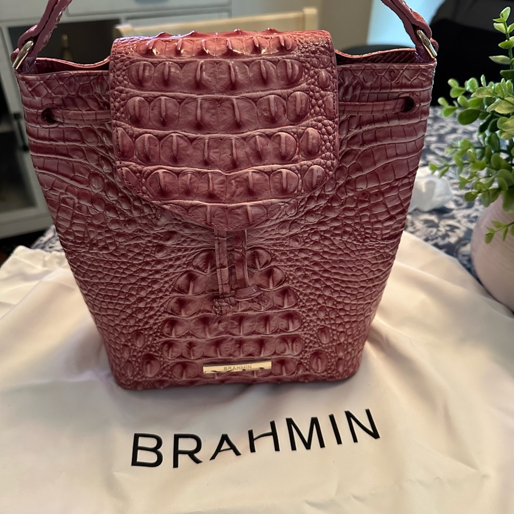 BRAHMIN KENDALL OMBRÉ MELBOURNE GENUINE LEATHER PINK SHADES